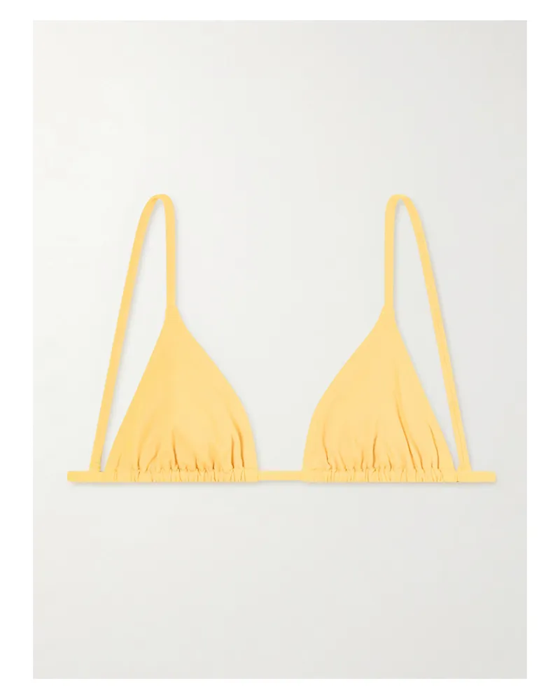 Eres Les Essentiels Mouna Triangle Bikini Top - Yellow Yellow