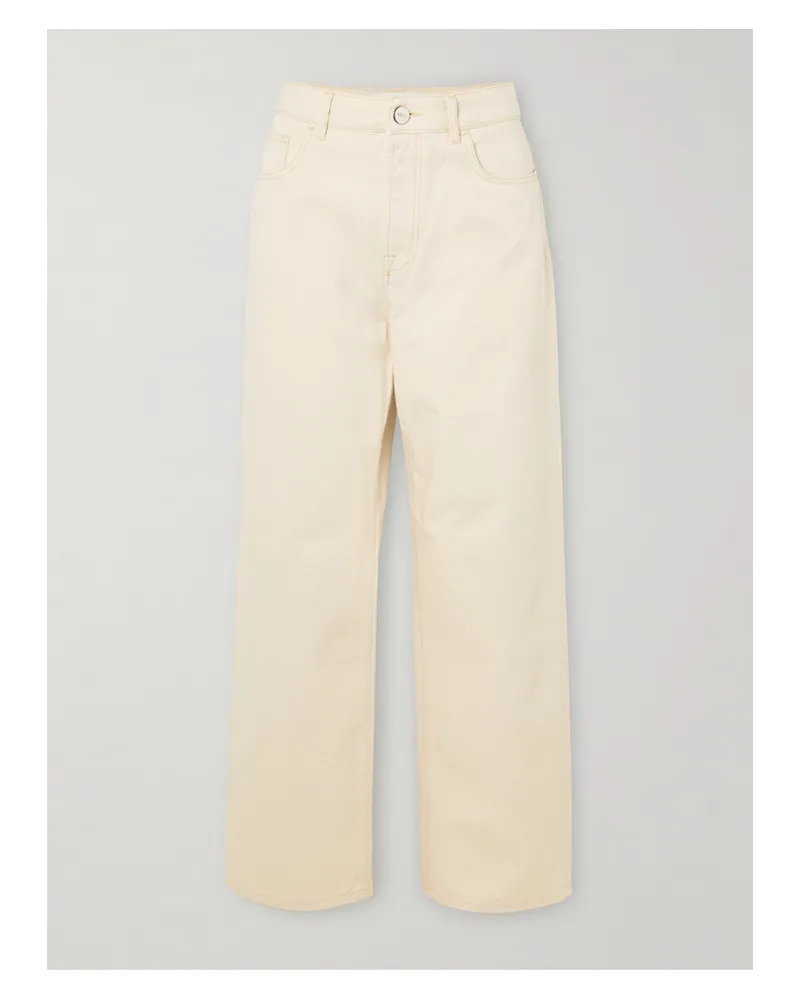 Róhe Hoch Sitzende Jeans Mit Weitem Bein - Ecru Ecru