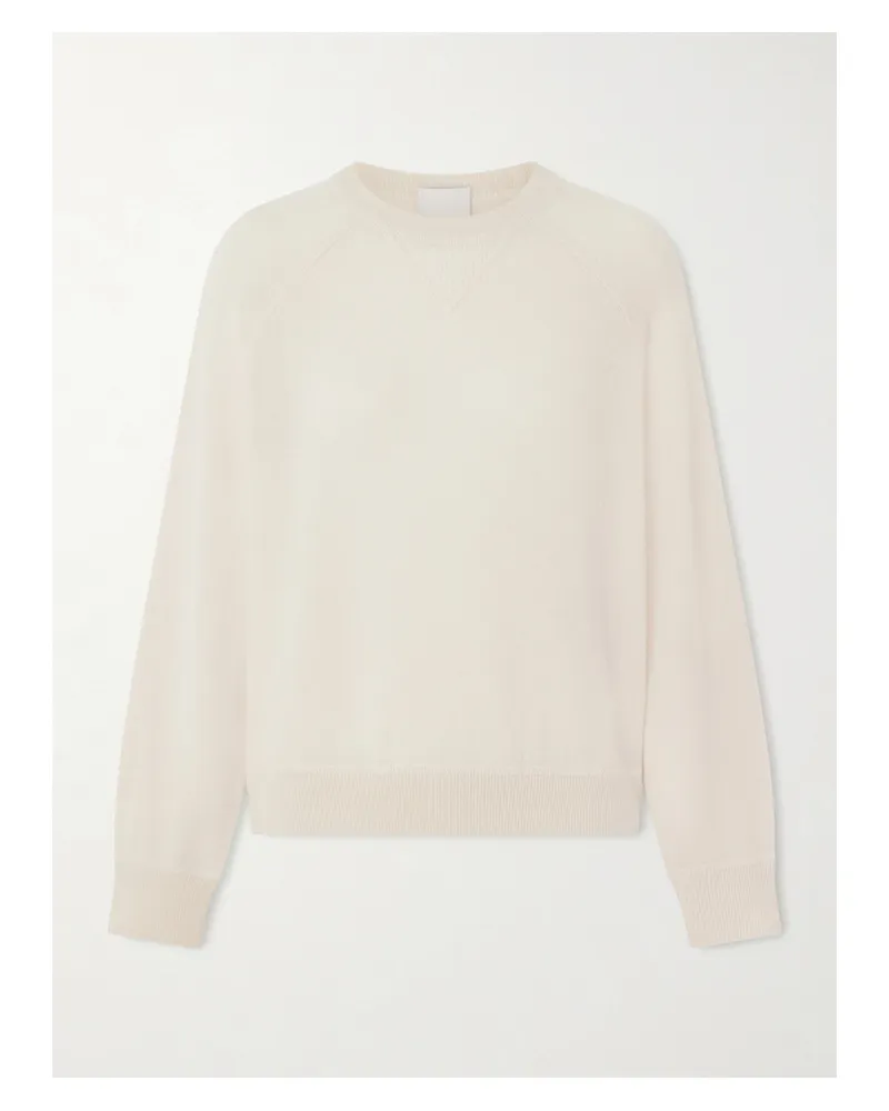 ALLUDE Wool And Cashmere-blend Sweater - Neutrals Neutrals