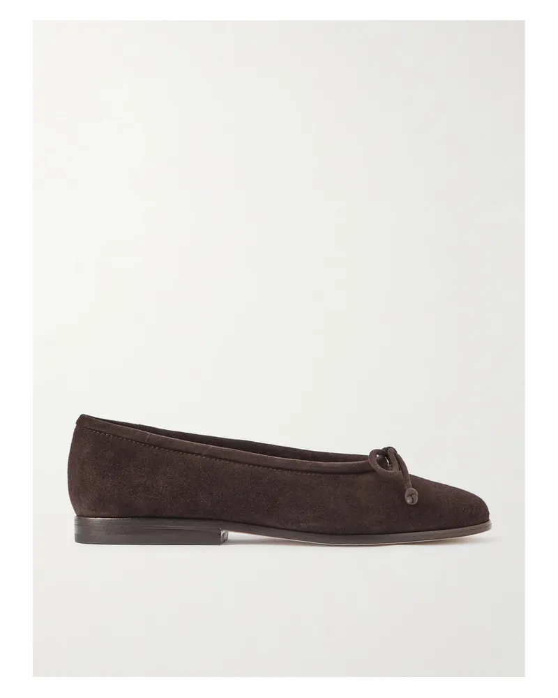 Loeffler Randall Noelle Ballerinas Aus Veloursleder - Braun Braun