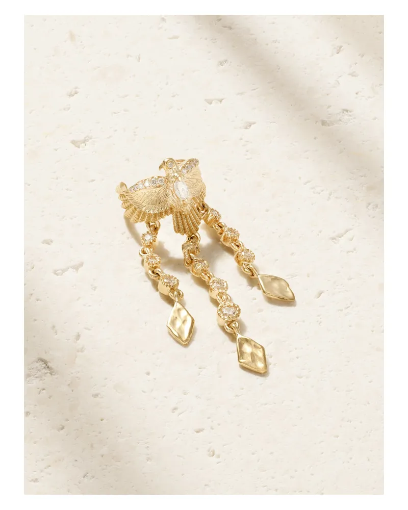 Jacquie Aiche Ear Cuff Aus 14 Karat Gold Mit Diamanten Gold
