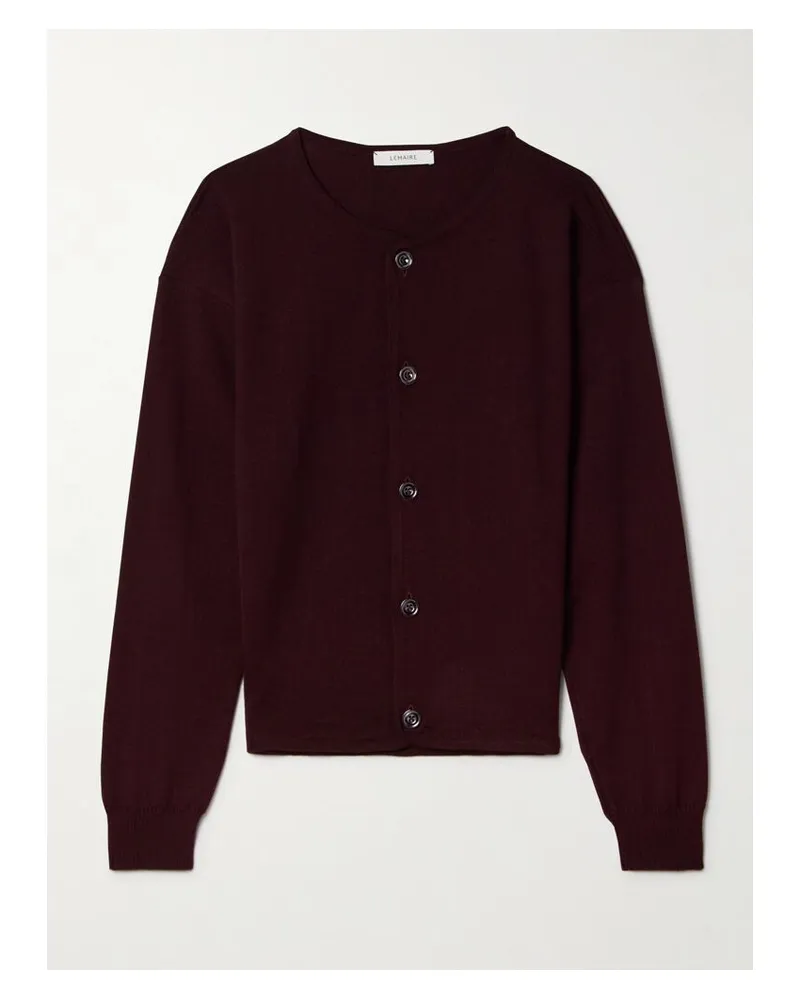 Christophe Lemaire Cardigan Aus Einer Wollmischung - Lila Lila