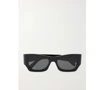 Square-frame Acetate Sunglasses - Black