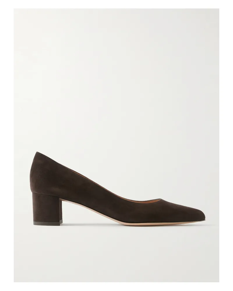 Gianvito Rossi Piper 45 Pumps Aus Veloursleder - Braun Braun