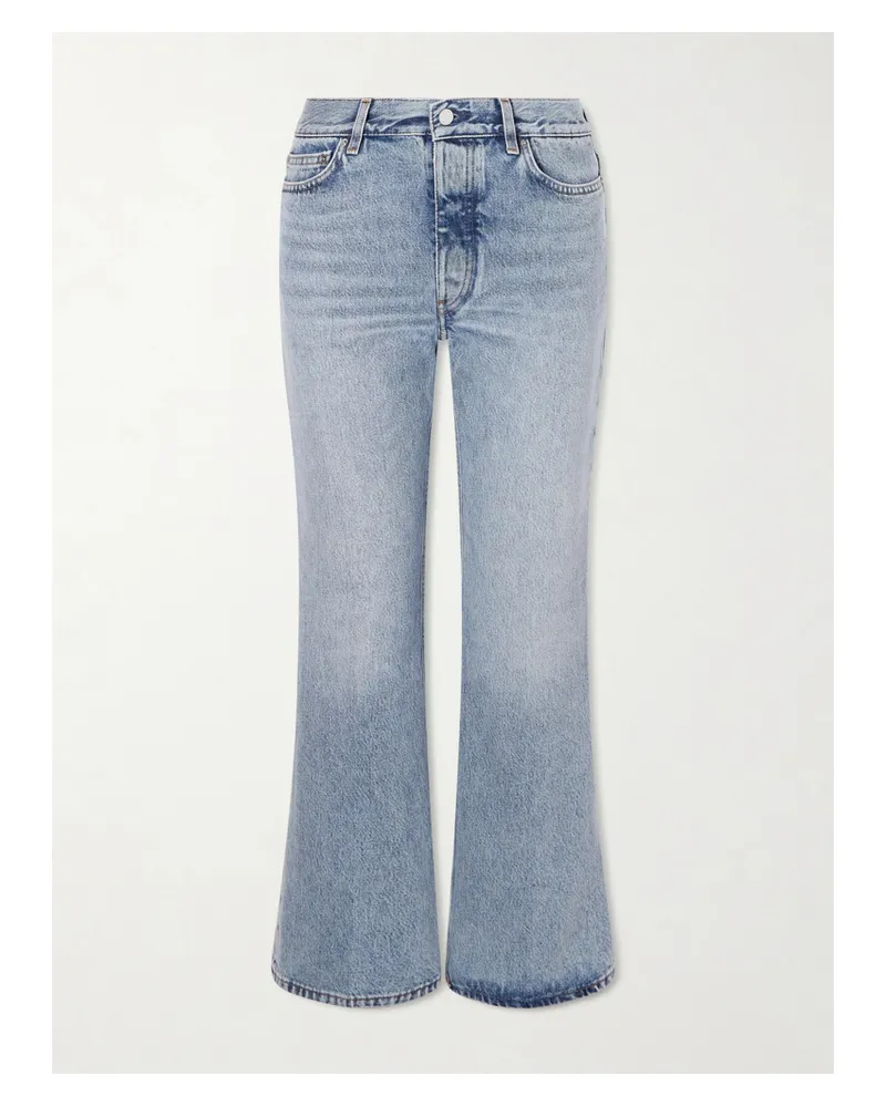 Totême Kick Organic Flared Jeans - Blue Blue