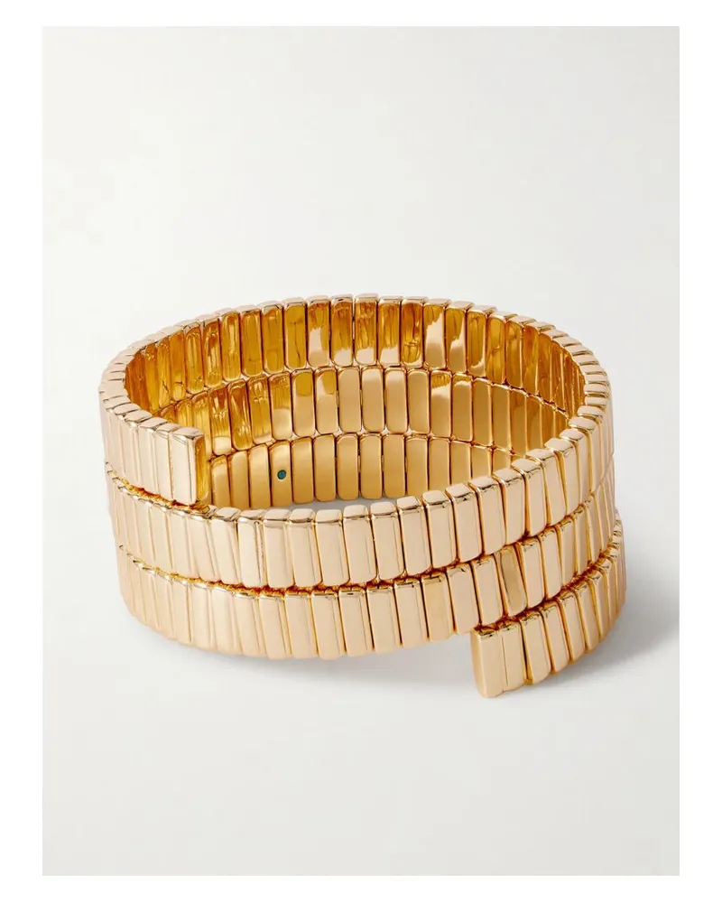 Roxanne Assoulin The Cobra Triple Wrap Goldfarbenes Armband Gold