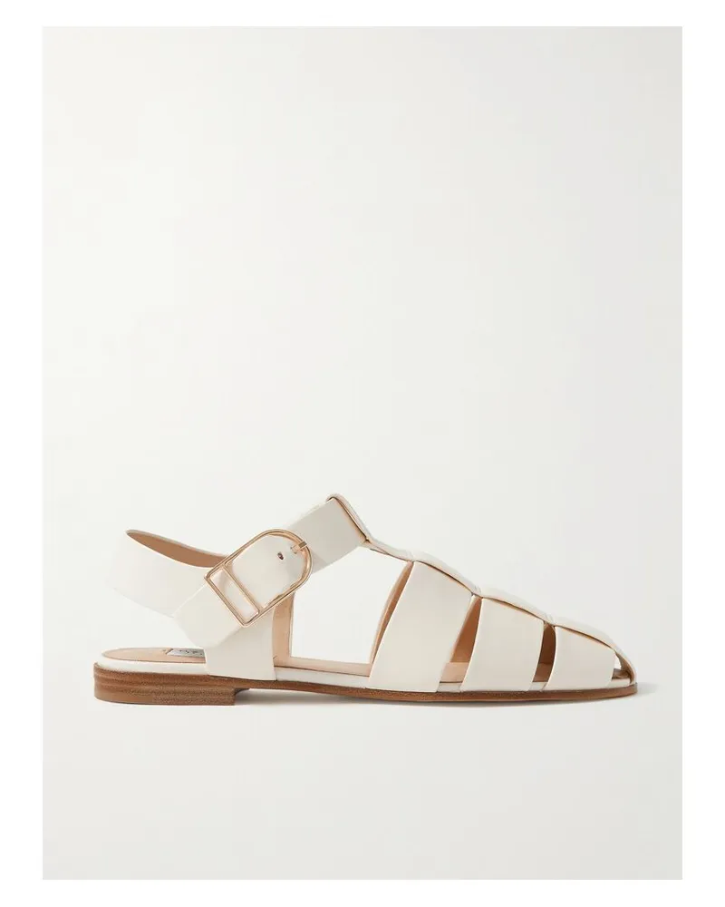 Gabriela Hearst Lynn Sandalen Aus Leder - Wollweiß Wollweiß