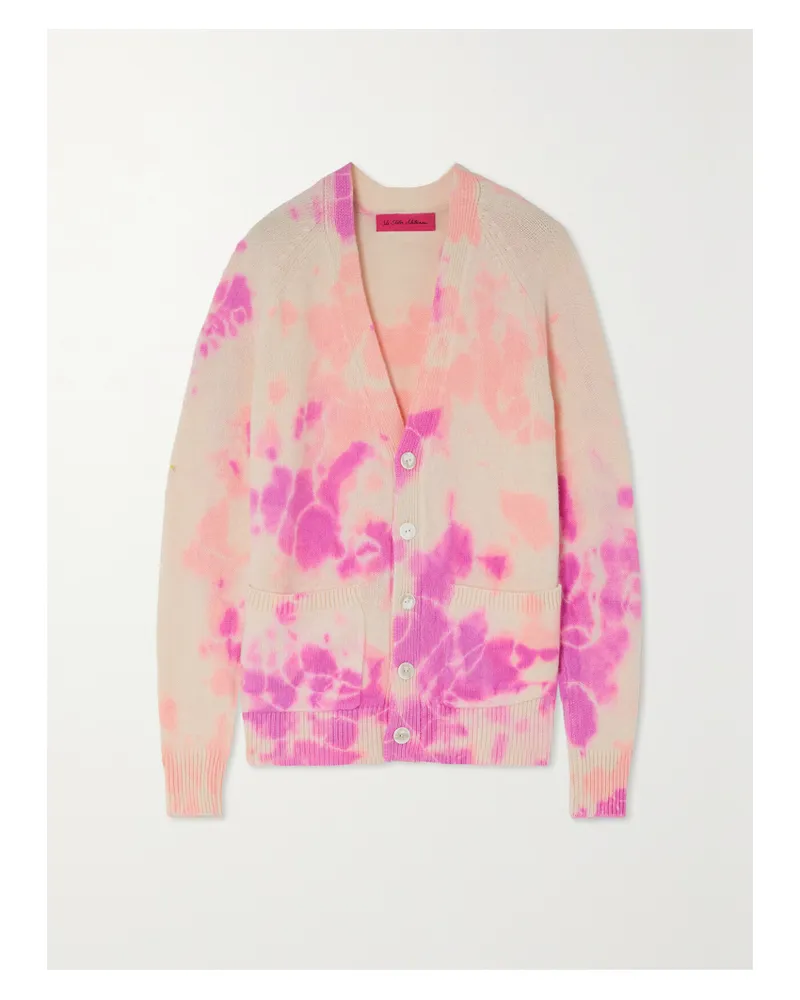 The Elder Statesman Cardigan Aus Kaschmir Mit Batikmuster - Pink Pink