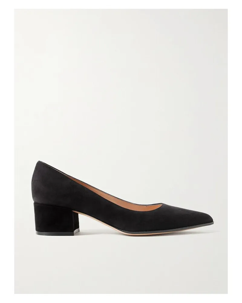 Gianvito Rossi Piper 45 Pumps Aus Veloursleder - Schwarz Schwarz