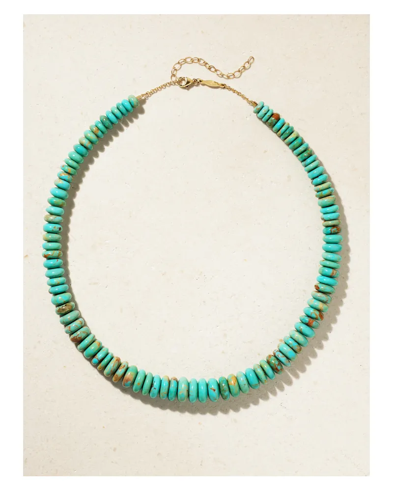 Jacquie Aiche Kette Aus 14 Karat Gold Mit Türkisen - Blau Blau