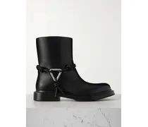 James Leather Ankle Boots - Black