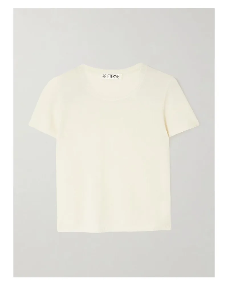 ÉTERNE Van Verkürztes T-shirt Aus Kaschmir - Neutral Neutral