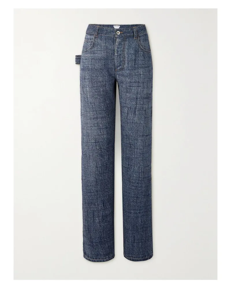Bottega Veneta Hose Mit Geradem Bein Aus Webstoff Mit Denim-effekt - Blau Blau