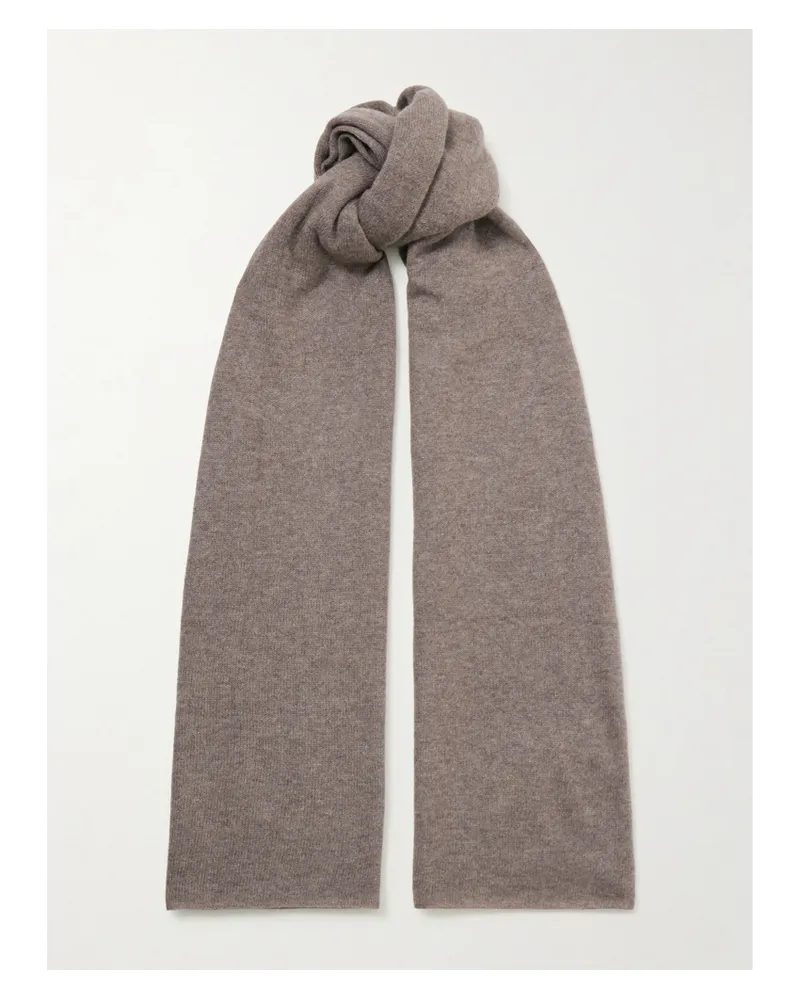 Lisa Yang Paris Cashmere Scarf - Brown Brown