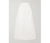 Denim Midi Skirt - Neutrals