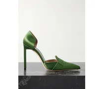 Eva D'orsay Pumps Aus Satin - Grün