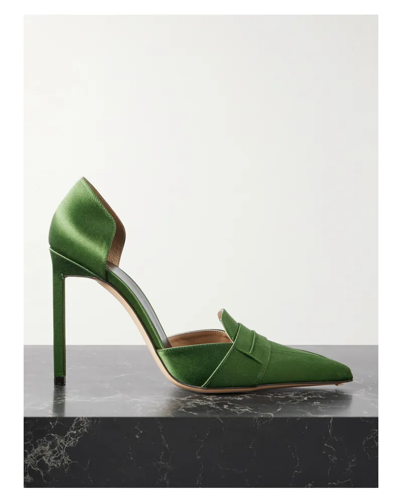 Tom Ford Eva D'orsay Pumps Aus Satin - Grün Grün