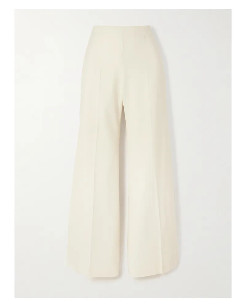 Nina Ricci Schlaghose Aus Wollgabardine - Creme Creme