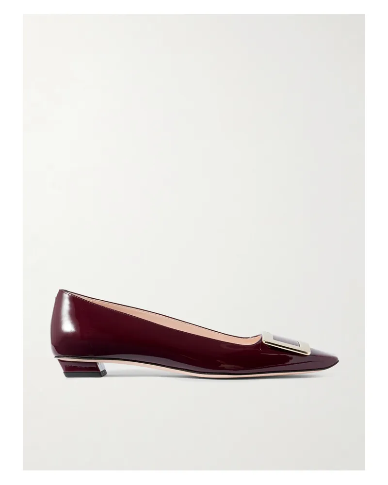 Roger Vivier Belle Vivier Ballerinas Aus Lackleder - Burgunder Burgunder