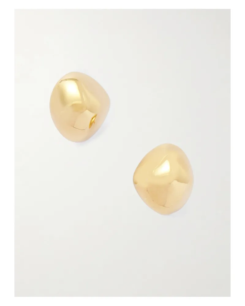 Totême Pebble Vergoldete Ohrringe Gold