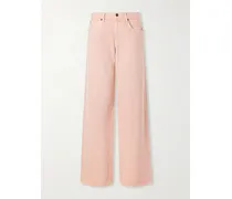 Mica Low-rise Wide-leg Jeans - Pink