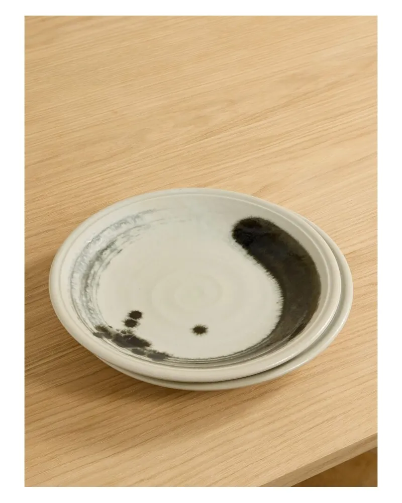 L’OBJET Sumi Set Aus Zwei Porzellantellern - Neutral Neutral