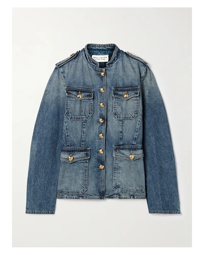 Nili Lotan Geraldine Denim Jacket - Blue Blue