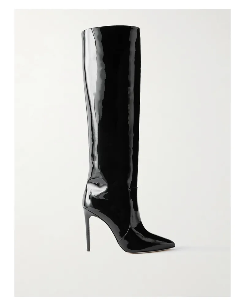 Paris Texas Kniehohe Stiefel Aus Lackleder - Schwarz Schwarz
