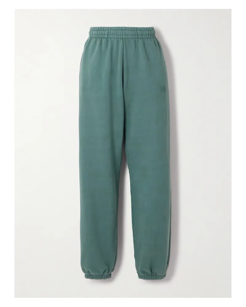 Anine Bing Karter Jogginghose Aus Baumwollfleece - Grün Grün