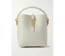 Le 37 Mini Leather Bucket Bag - White