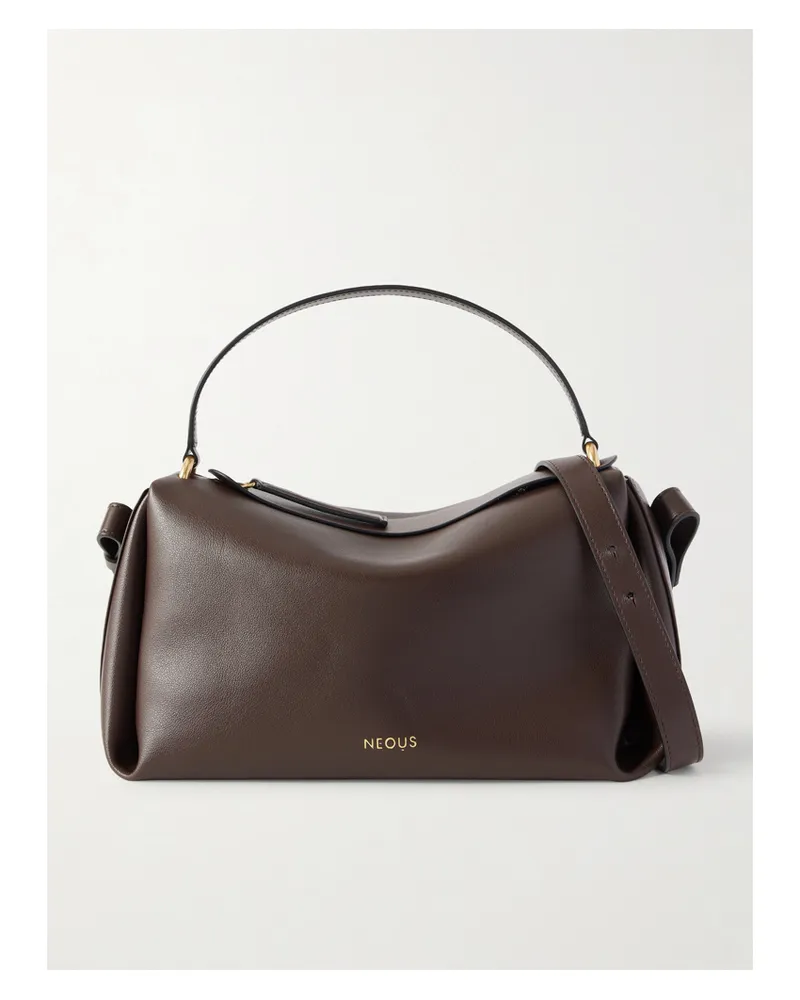 NEOUS Scorpius Leather Tote - Brown Brown