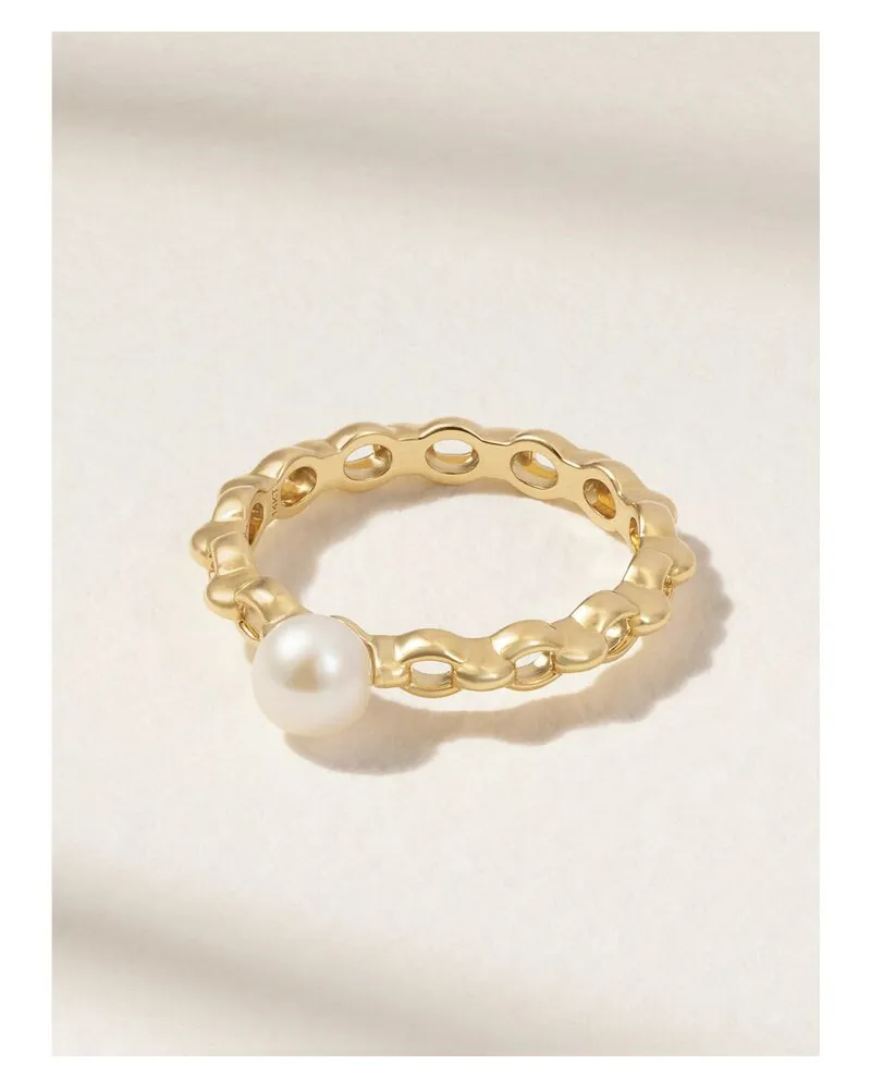 MIZUKI Sea Of Beauty Ring Aus 14 Karat Gold Mit Perle Gold