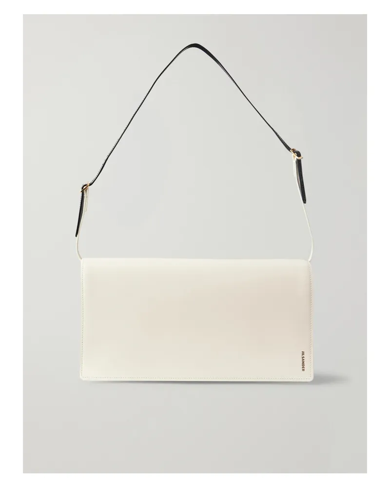 Jil Sander File Medium Leather Shoulder Bag - Neutrals Neutrals