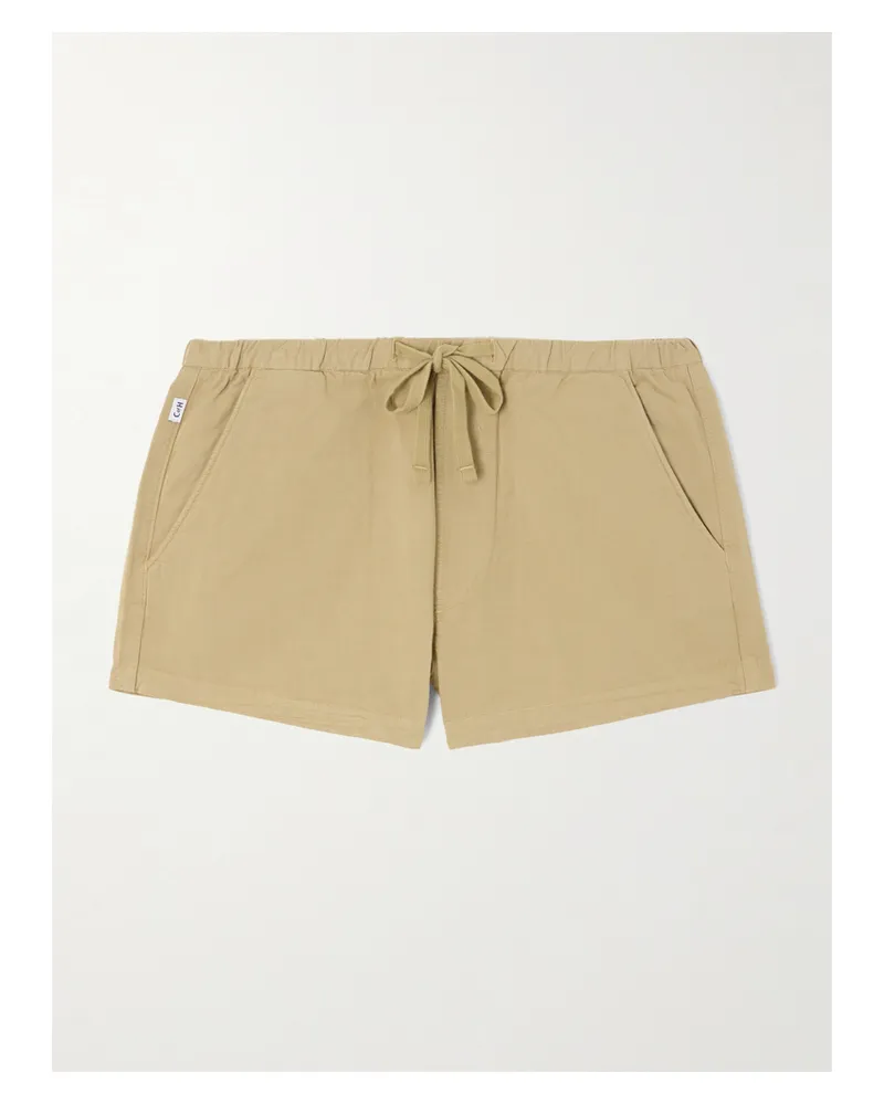 Citizens of humanity Este Shorts Aus Einer Baumwoll-leinenmischung - Neutral Neutral
