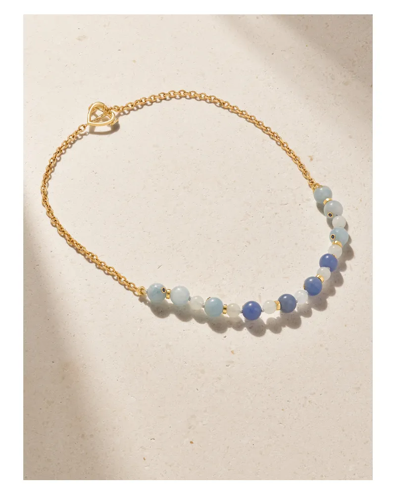 Mason and Books Stepping Stones Kette Aus 14 Karat Gold Mit Mehreren Steinen Gold