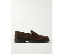 Mocassino Loafers Aus Veloursleder - Braun