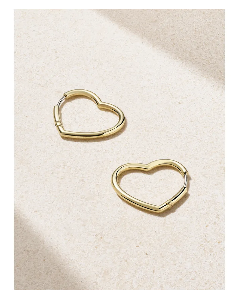 Jennifer Meyer Forever Heart Creolen aus 18 Karat Gold