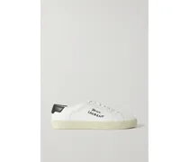 Court Classic Sl/06 Logo-embroidered Leather Sneakers - White
