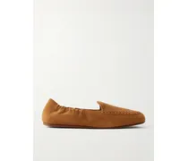 Rika Suede Loafers - Brown