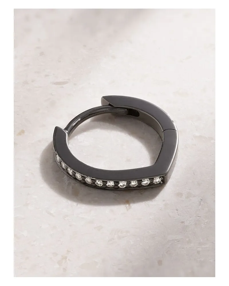 Repossi Antifer Creole Aus Geschwärztem 18 Karat Gold Mit Diamanten Gold