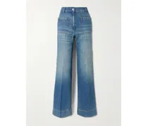 Alina Hoch Sitzende Jeans Mit Weitem Bein - Blau
