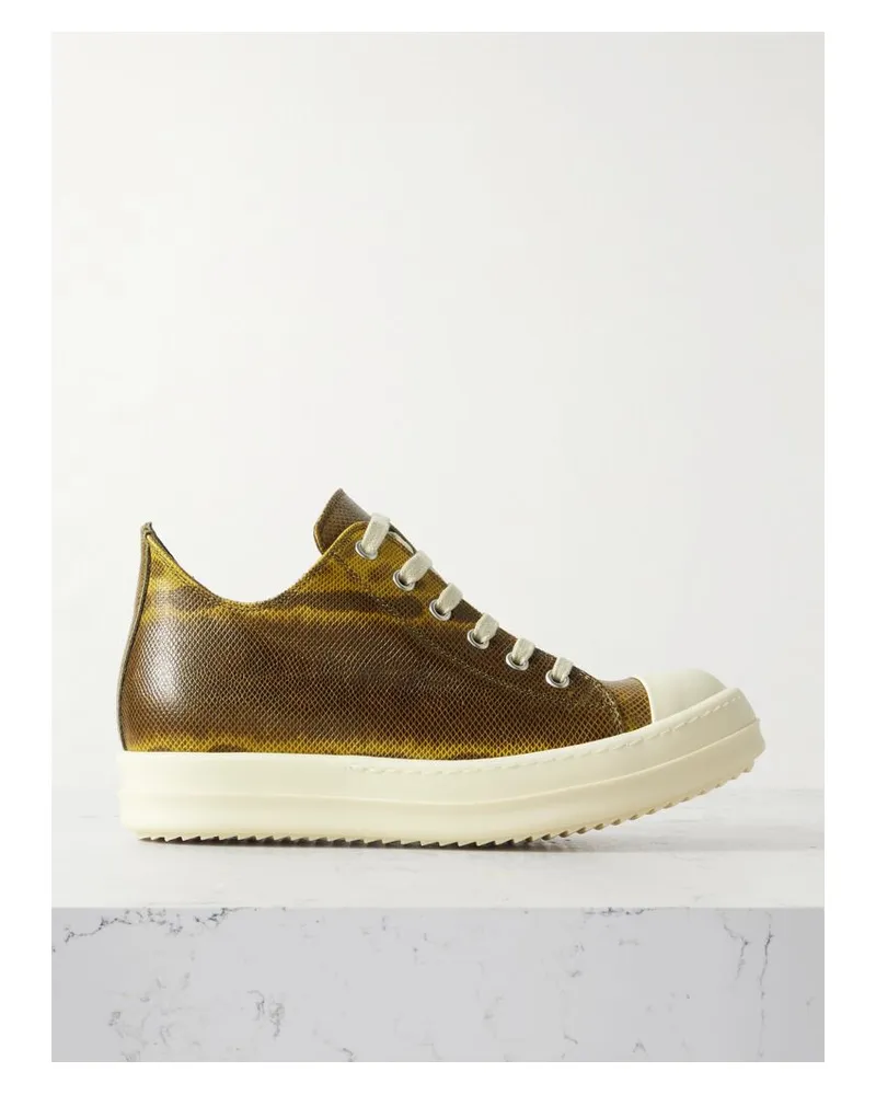 Rick Owens Sneakers Aus Wasserschlangenleder - Animal-Print Animal-print