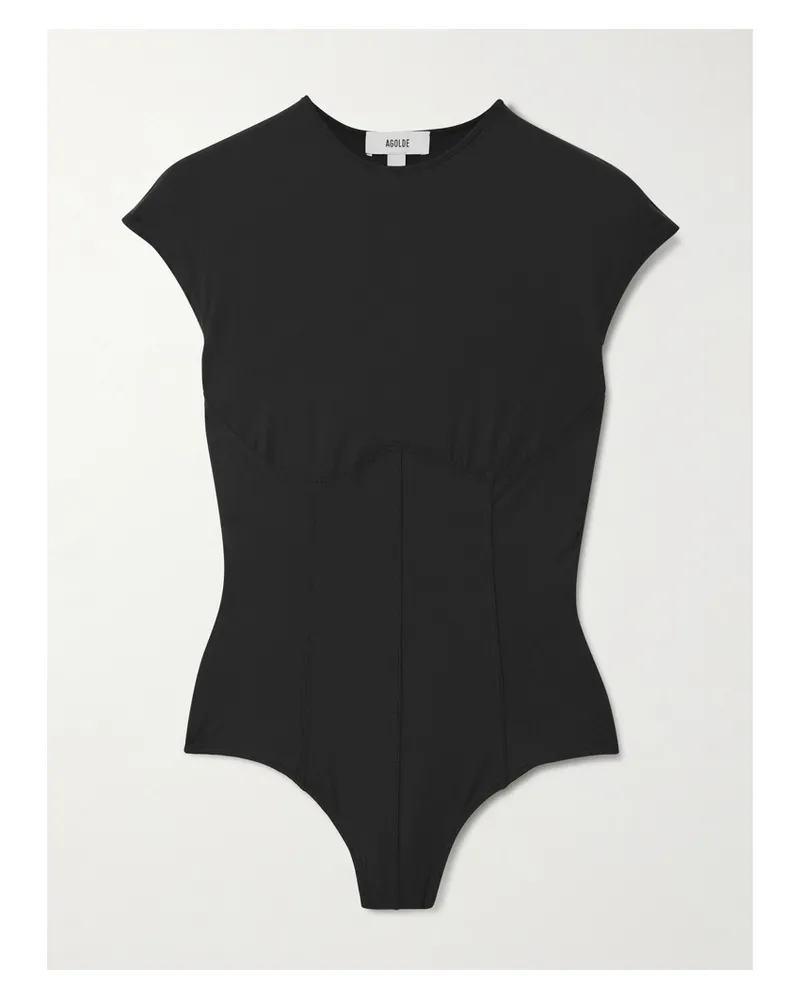 AGOLDE Nadia Stretch-jersey Bodysuit - Black Black
