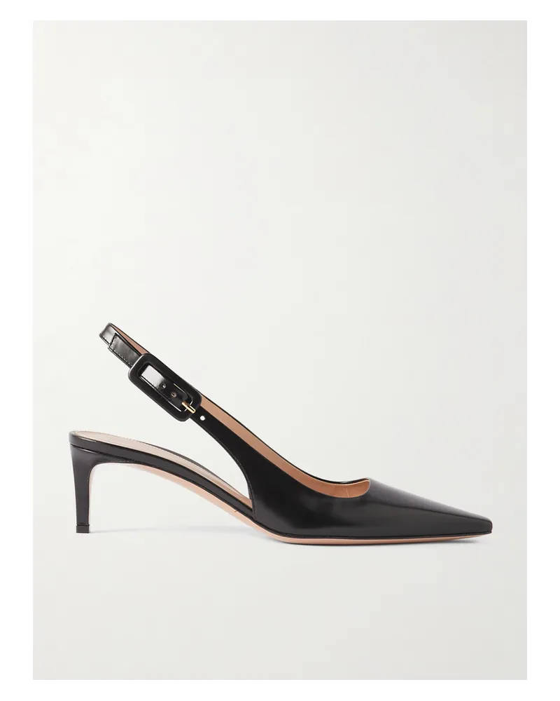 Gianvito Rossi Lindsay 55 Slingback-pumps aus Leder Schwarz