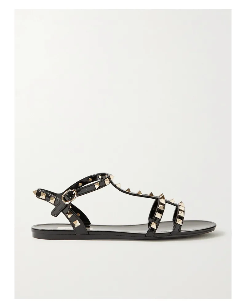 Valentino Garavani Rockstud Rubber Sandals - Black Black