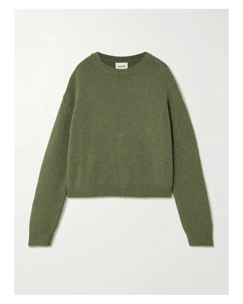 KHAITE Milo Cashmere Sweater - Green Green