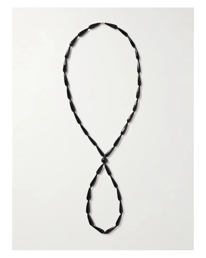 Jennifer Behr Asha Onyx Necklace - Black Black