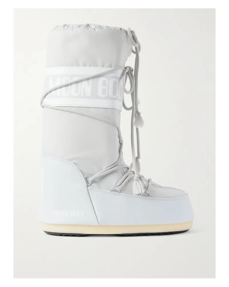 Moon Boot Icon Schneestiefel Aus Shell Und Kunstleder - Grau Grau