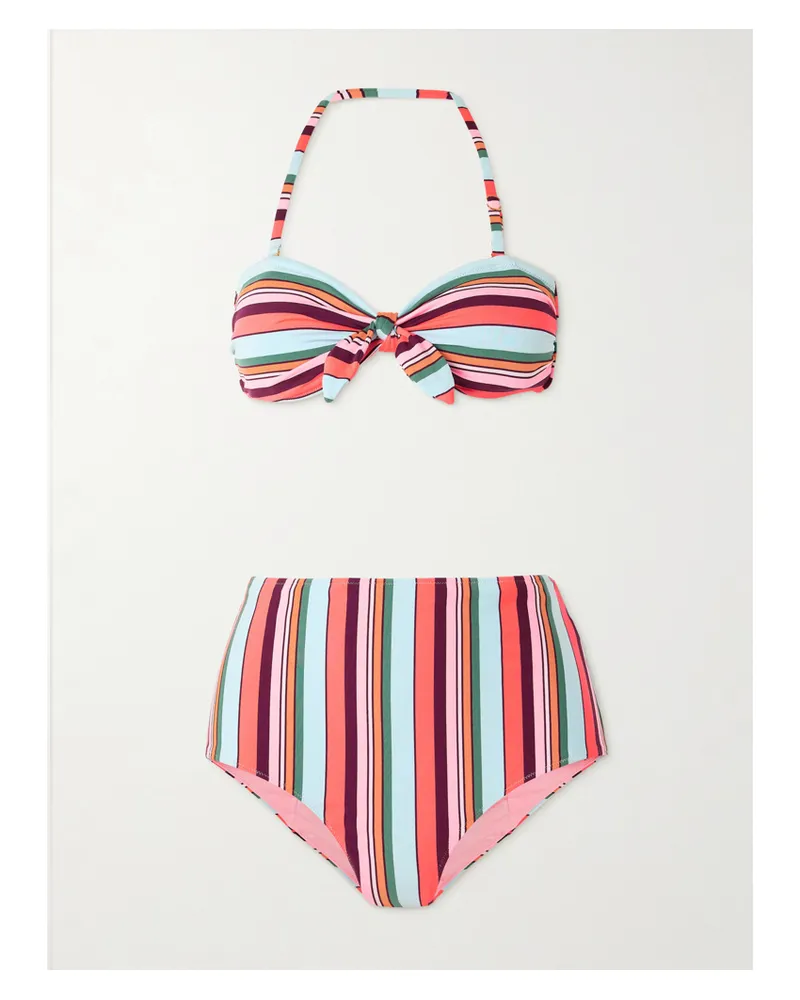 lemlem Ava + Elsi Printed Ribbed Bikini - Multi Multi