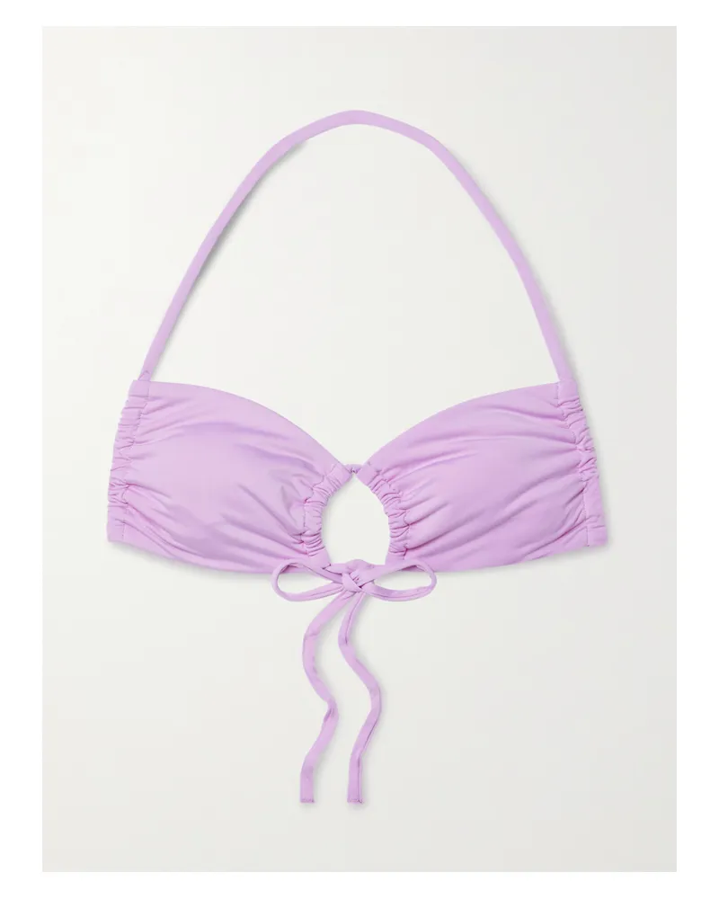 BONDI BORN Gia Bikini-oberteil Mit Cut-out - Lila Lila